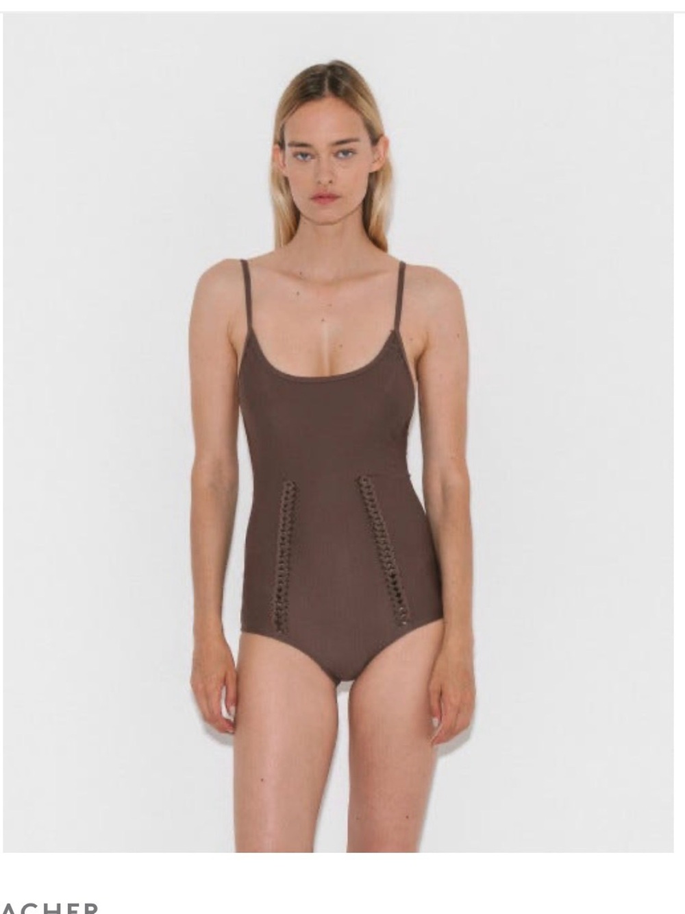 A Detacher Erin braided one piece swimsuit